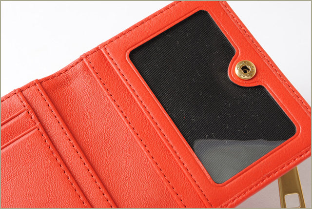 MARC JACOBS GOTHAM Leather Wallet Red