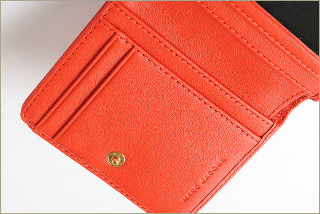 MARC JACOBS GOTHAM Leather Wallet Red