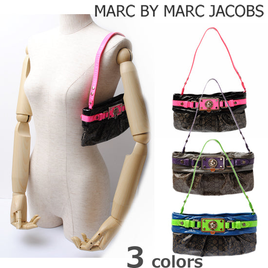 Marc Jacobs Clutch Bag/Accessory Pouch Neon Color Logo in Pristine Condition