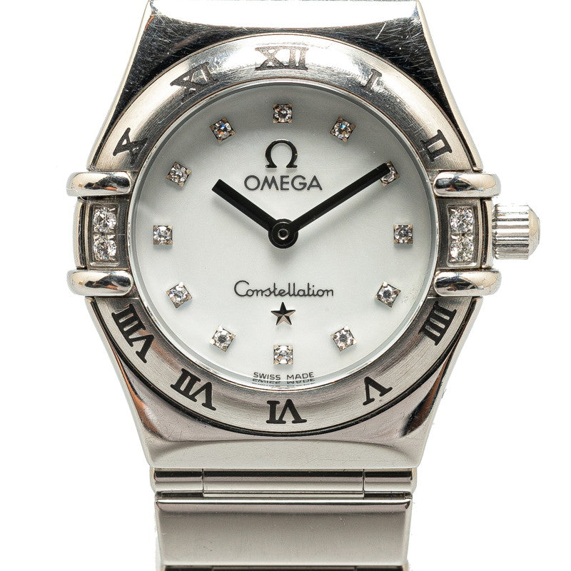 Omega Constellation Mini My Choice Quartz Watch 1566 76 Stainless Steel in Very Good Condition