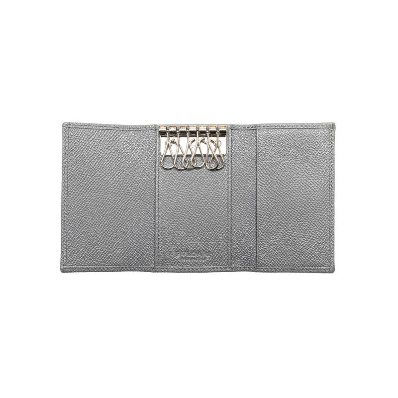 Bvlgari Leather Key Case Gray