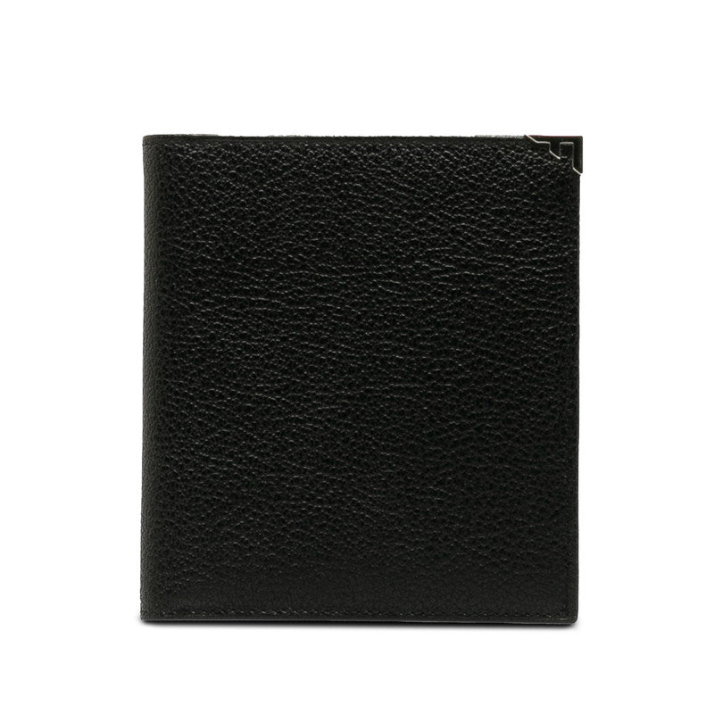 Salvatore Ferragamo Leather Bifold Wallet Black