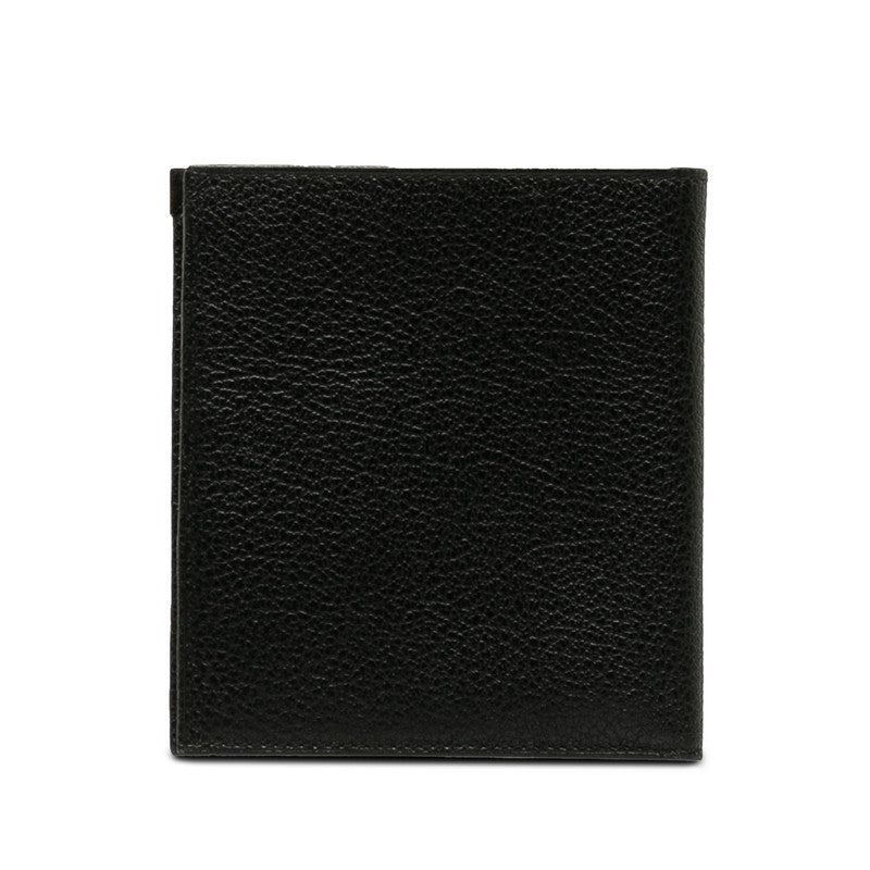 Salvatore Ferragamo Leather Bifold Wallet Black