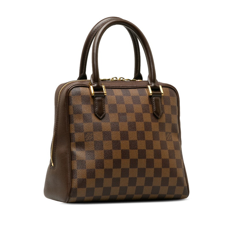 Louis Vuitton Damier Brera Handbag Brown PVC Leather