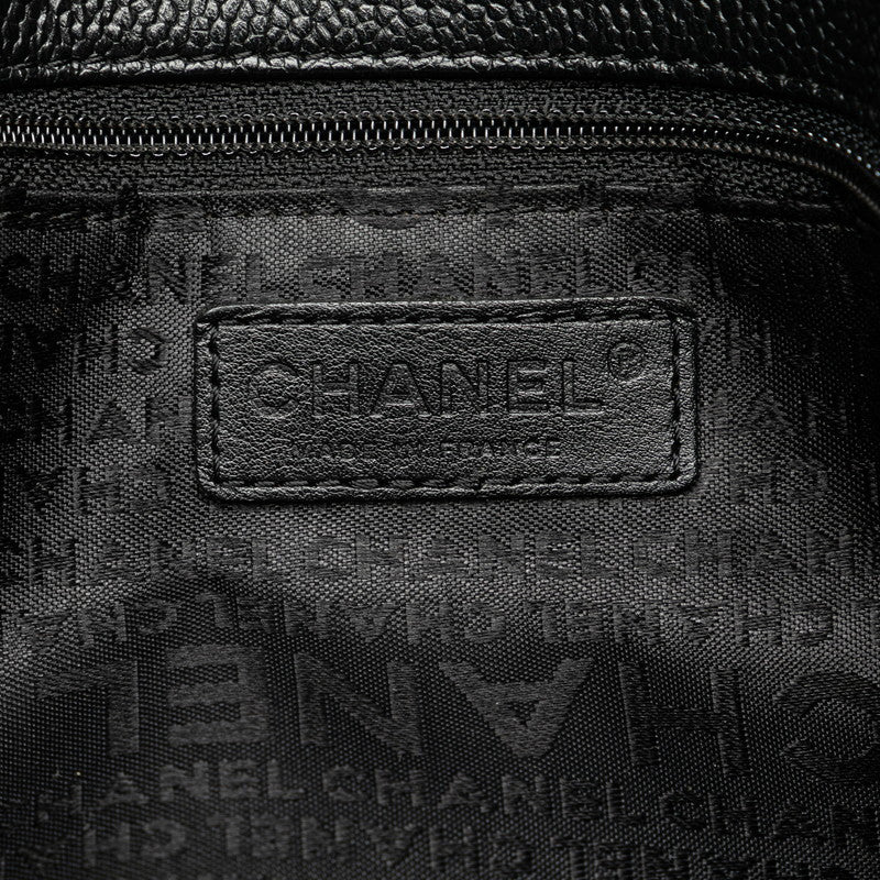 Chanel Caviar Skin Logo Tote Bag