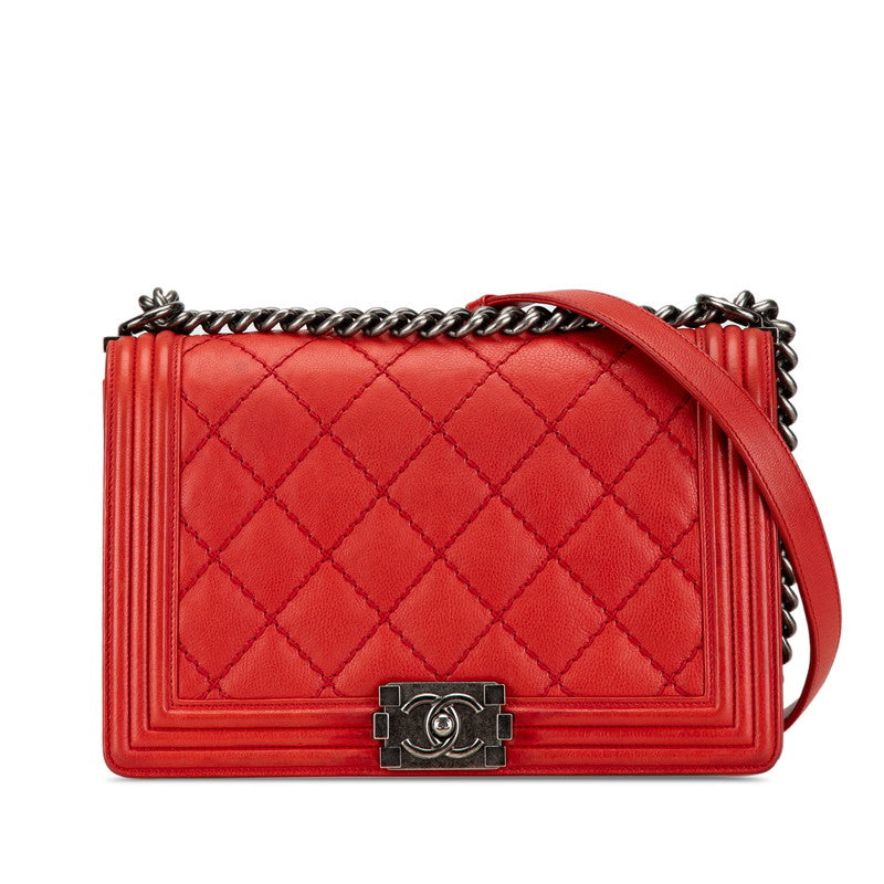 Chanel Boy Wild Stitch Chain Shoulder Bag