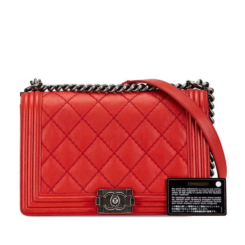 Chanel Boy Wild Stitch Chain Shoulder Bag