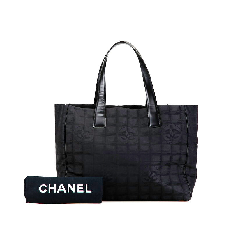 Chanel Nylon Leather Coco Mark Tote Bag A15991