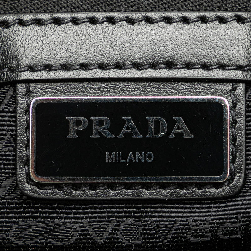 Prada Comic Print Leather Shoulder Bag