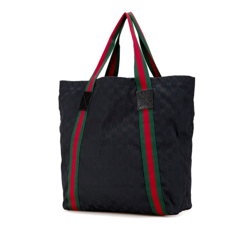 Gucci GG Canvas Sherry Line Tote Bag 189669 in Great Condition