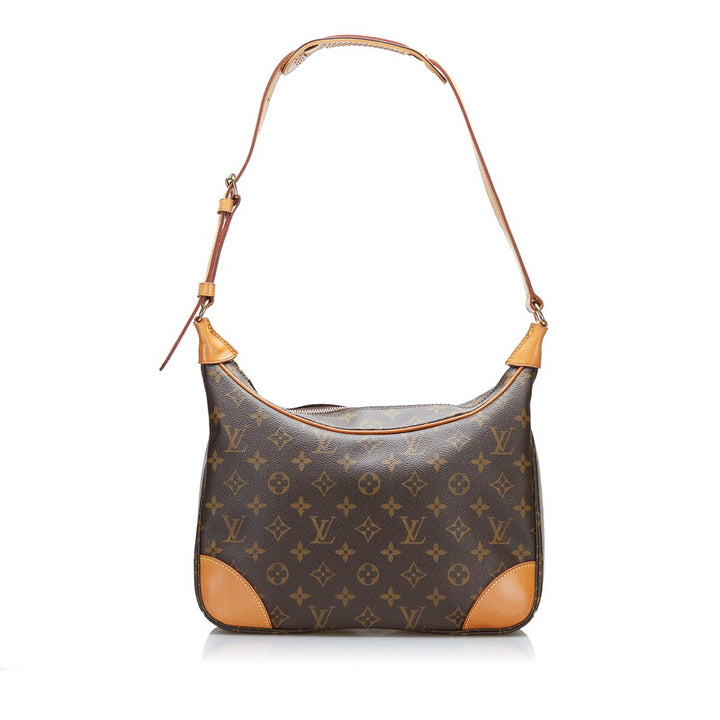 Louis Vuitton Monogram Boulogne 30 Shoulder Bag M51265 Brown PVC Leather in Very Good Condition