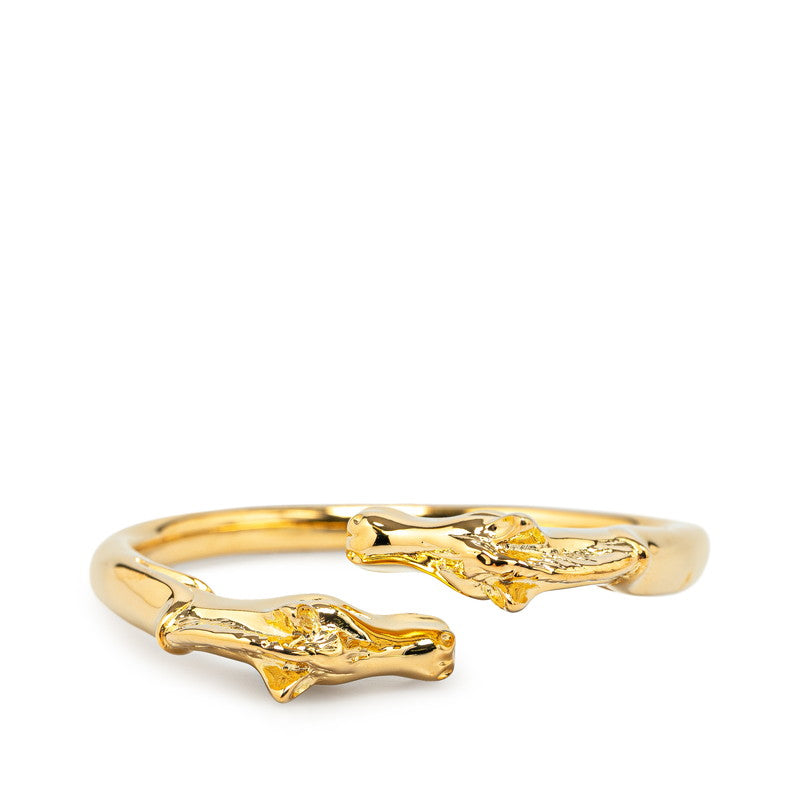 Hermes Cheval Horse Gold Plated Bangle