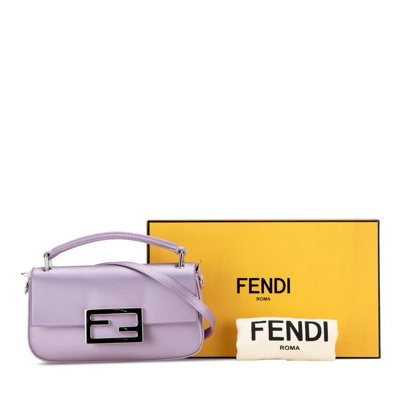 Fendi Silk Leather Bucket Phone Pouch Handbag