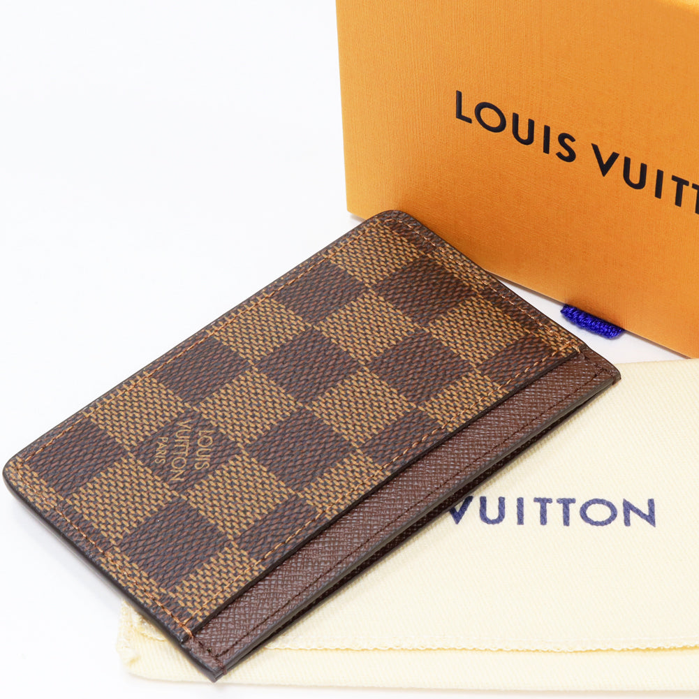 Louis Vuitton Damier Canvas Card Case N61722 in Pristine Condition