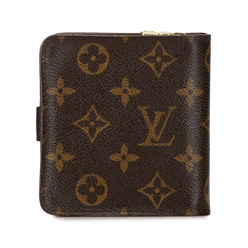 Louis Vuitton Monogram Compact Zip Bifold Wallet M61667 in Very Good Condition