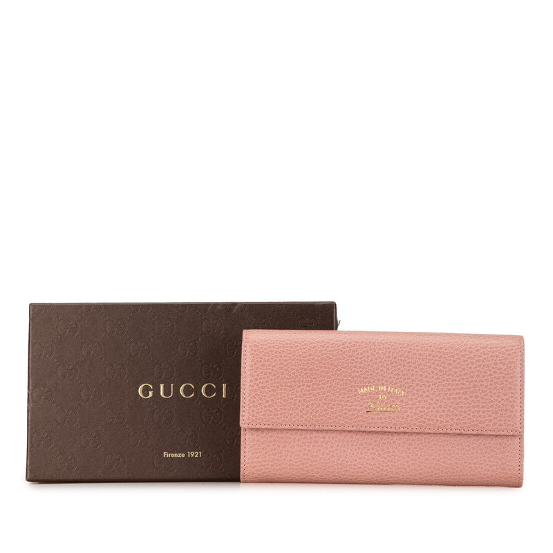 Gucci Leather Swing Continental Wallet