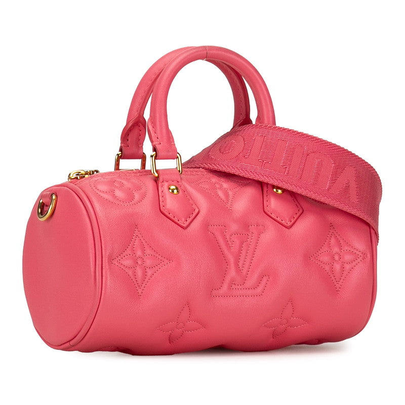 Louis Vuitton Monogram Papillon BB Handbag Chain Shoulder Bag 2WAY M59826 Pink Calf Leather in Very Good Condition