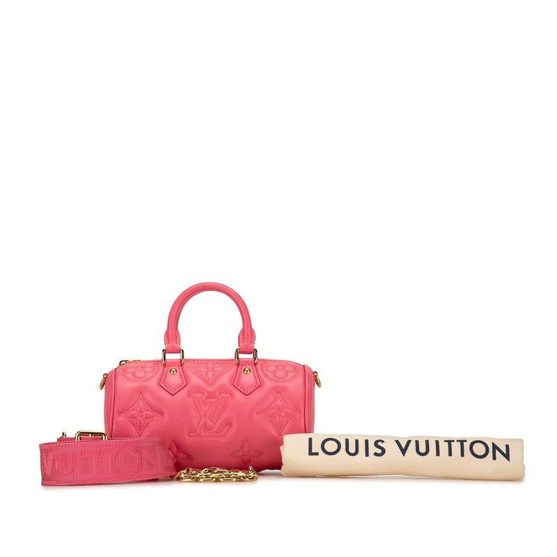 Louis Vuitton Monogram Papillon BB Handbag Chain Shoulder Bag 2WAY M59826 Pink Calf Leather in Very Good Condition