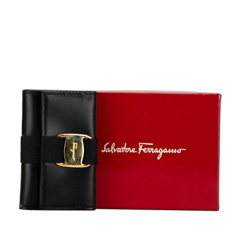 Salvatore Ferragamo Vara Ribbon Leather Key Case 223056