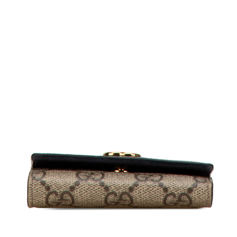 Gucci Petit Marmont Double G Key Case PVC Leather 456118 in Very Good Condition