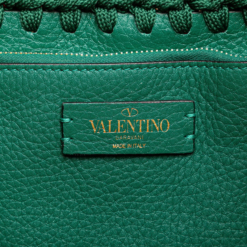 Valentino Logo Leather 2WAY Handbag