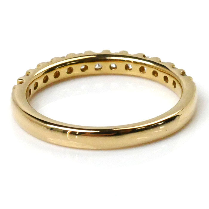 K18YG Yellow Gold Diamond Half Eternity Ring