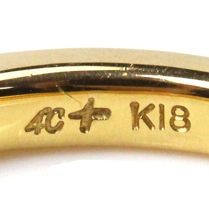 K18YG Yellow Gold Diamond Half Eternity Ring