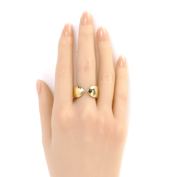 Chaumet K18YG Yellow Gold Plume Ring