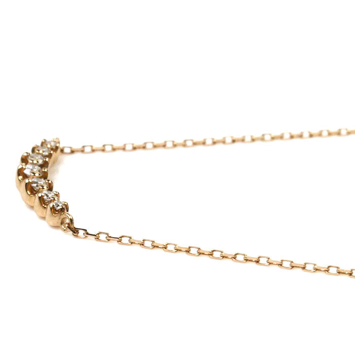 K18PG Pink Gold Diamond Necklace