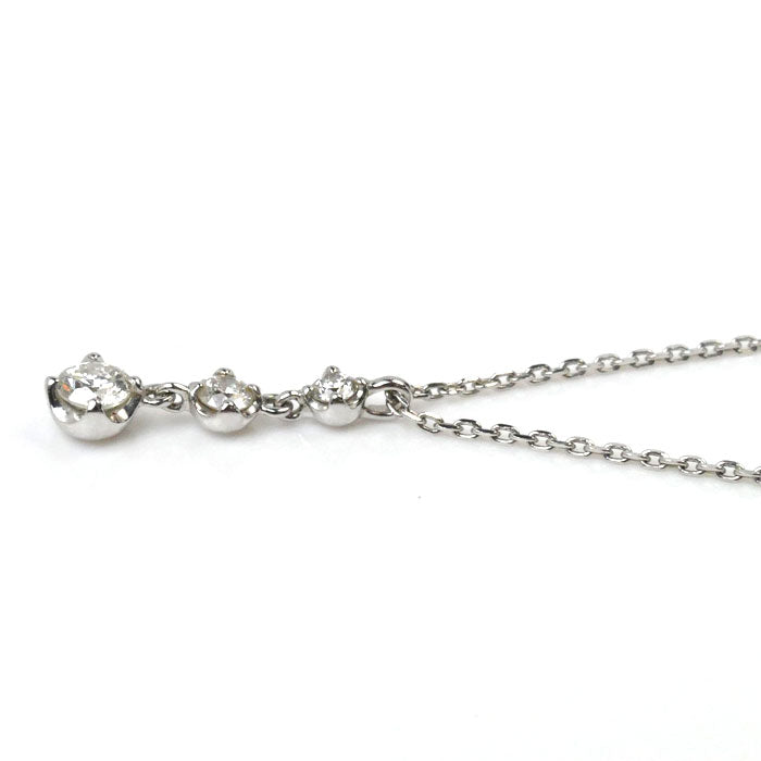 K18WG White Gold Diamond Necklace