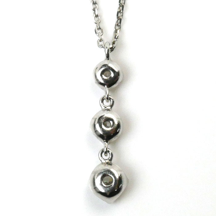 4℃ Pt850 Platinum Diamond Necklace