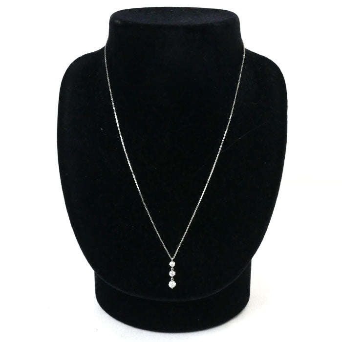 4℃ Pt850 Platinum Diamond Necklace