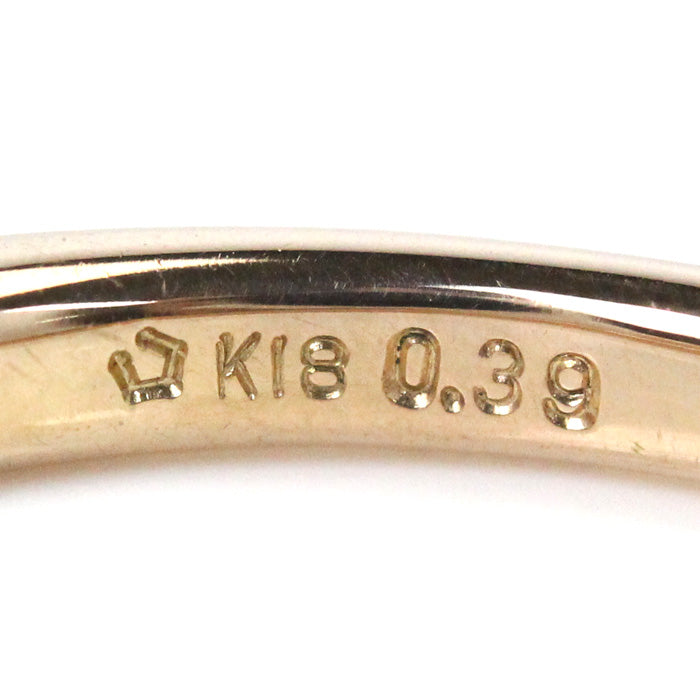 K18PG Pink Gold Diamond Half Eternity Ring