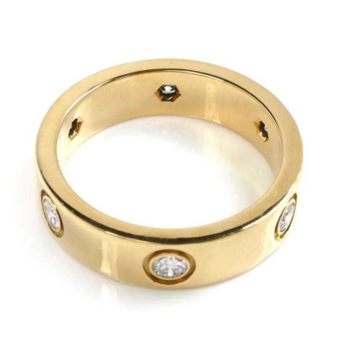 Cartier Yellow Gold Diamond Love Ring 6P