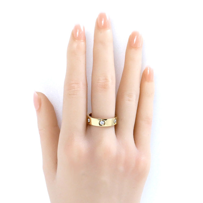 Cartier Yellow Gold Diamond Love Ring 6P