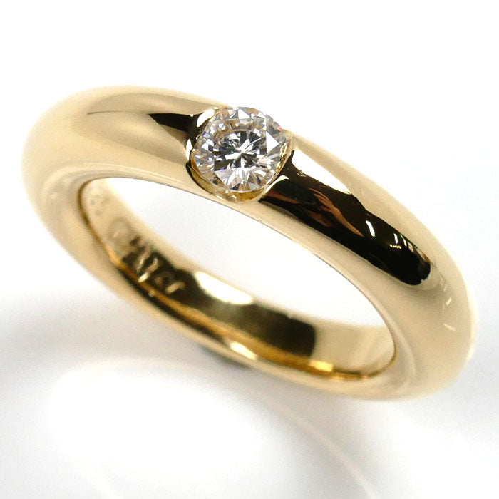 Cartier Yellow Gold Diamond Ellipse Ring