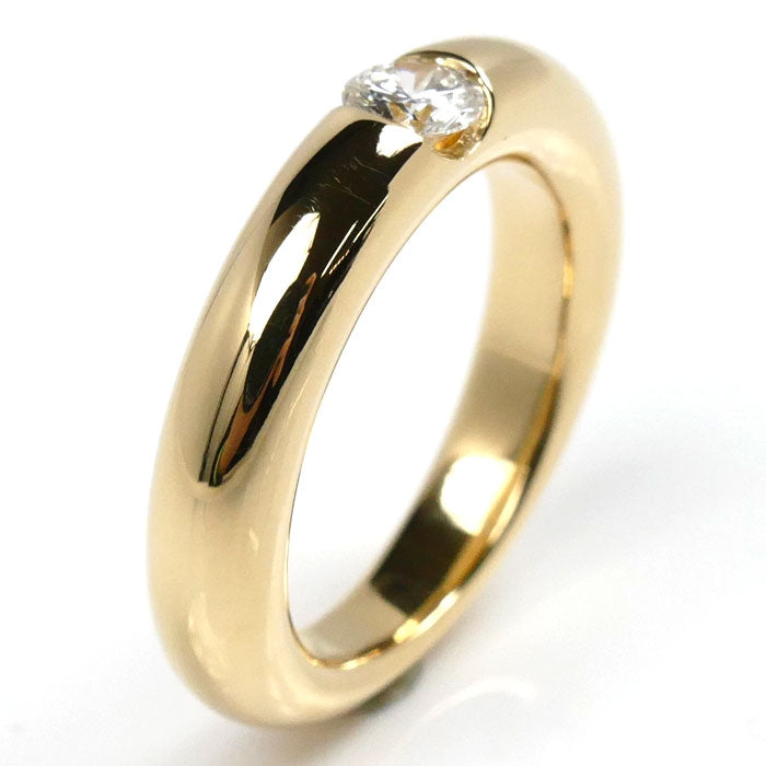 Cartier Yellow Gold Diamond Ellipse Ring