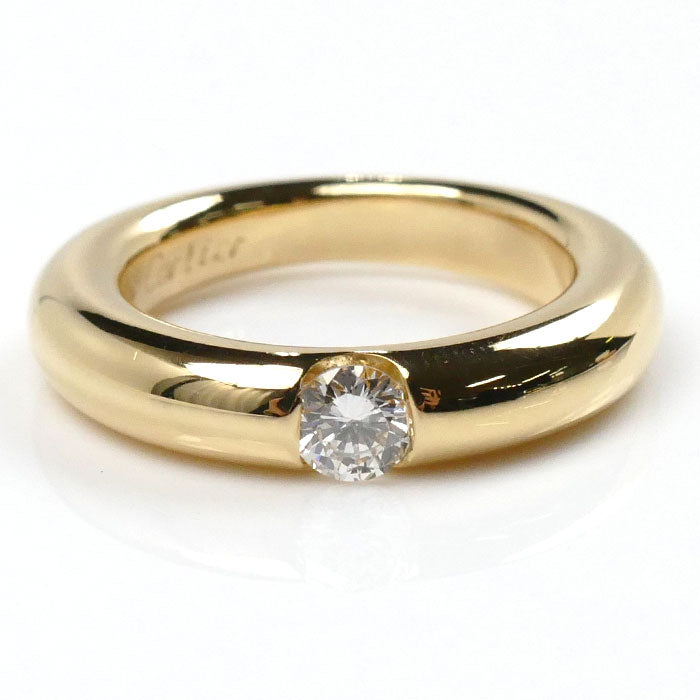 Cartier Yellow Gold Diamond Ellipse Ring