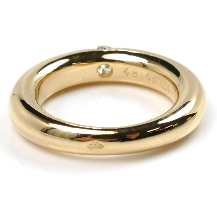 Cartier Yellow Gold Diamond Ellipse Ring