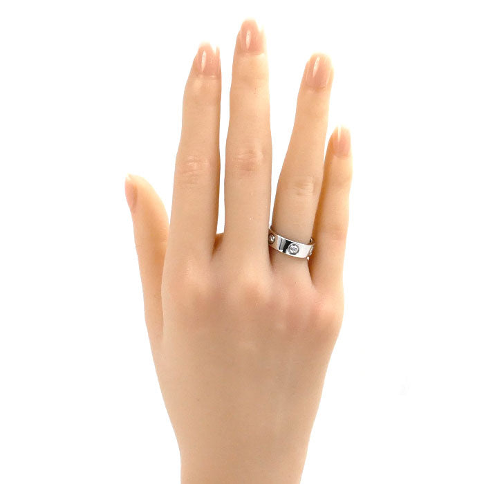 Cartier White Gold Diamond Love Ring 6P