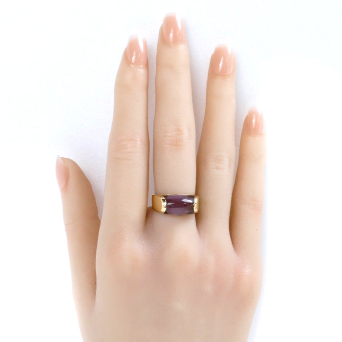 Bvlgari Yellow Gold Amethyst Ring