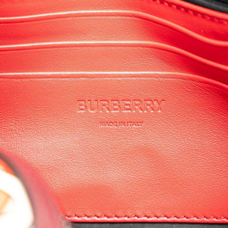 Burberry Nylon Leather Monogram Body Bag