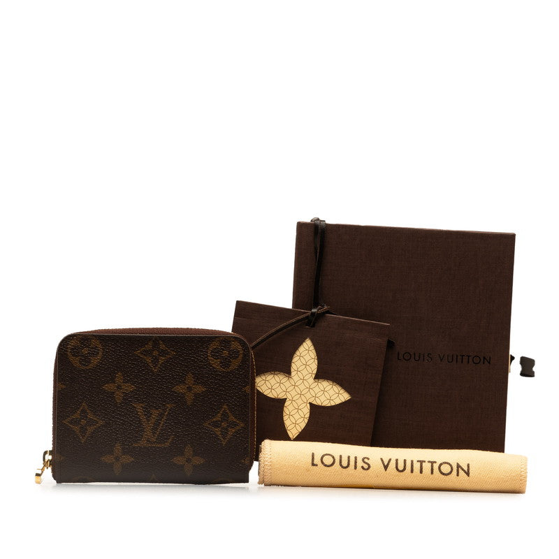 Louis Vuitton Monogram Zippy Coin Purse M60067 Brown PVC Leather