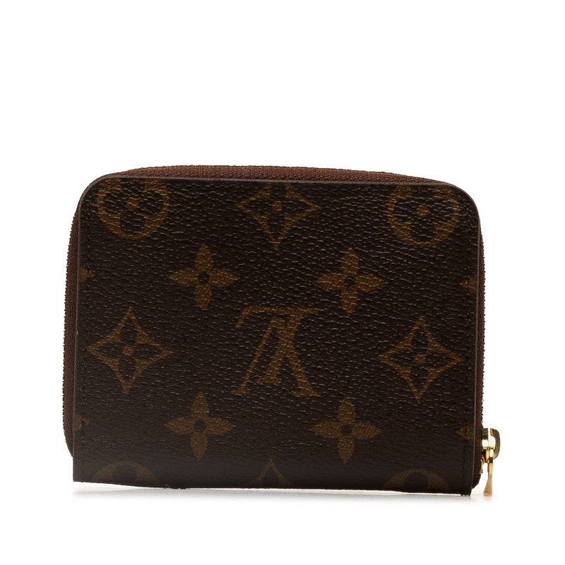 Louis Vuitton Monogram Zippy Coin Purse M60067 Brown PVC Leather