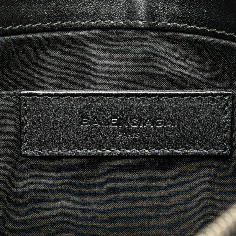 Balenciaga Denim Leather Navy Clip M Clutch