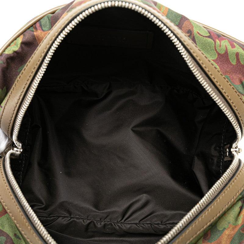 Versace Medusa Camouflage Nylon Leather Clutch Bag