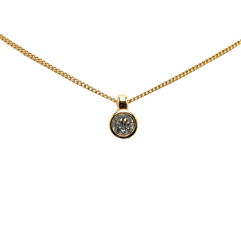 Dior Gold Plated Stone Necklace