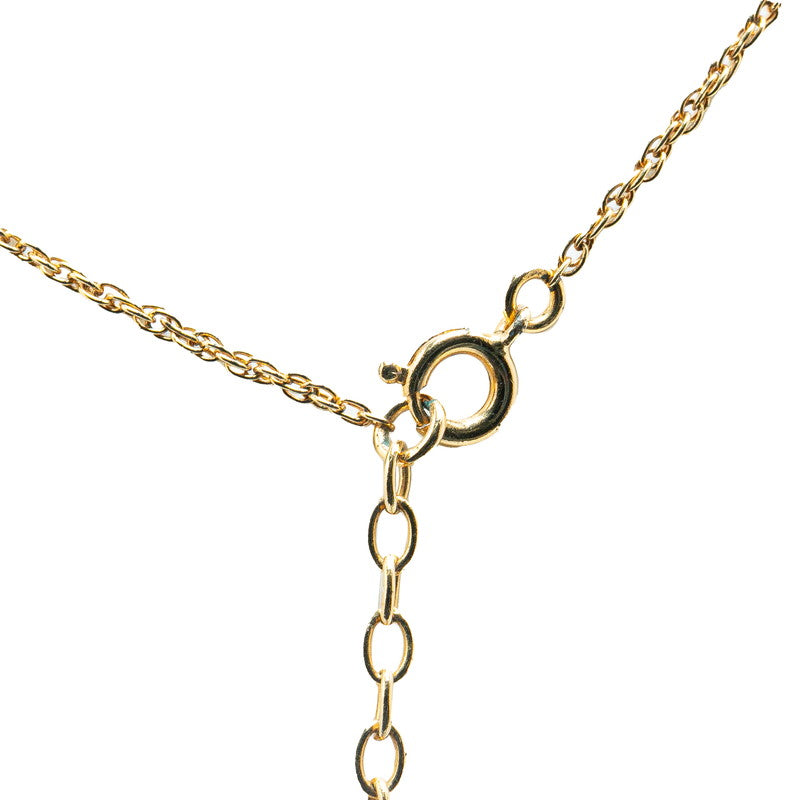 Dior Gold Plated CD Logo Necklace