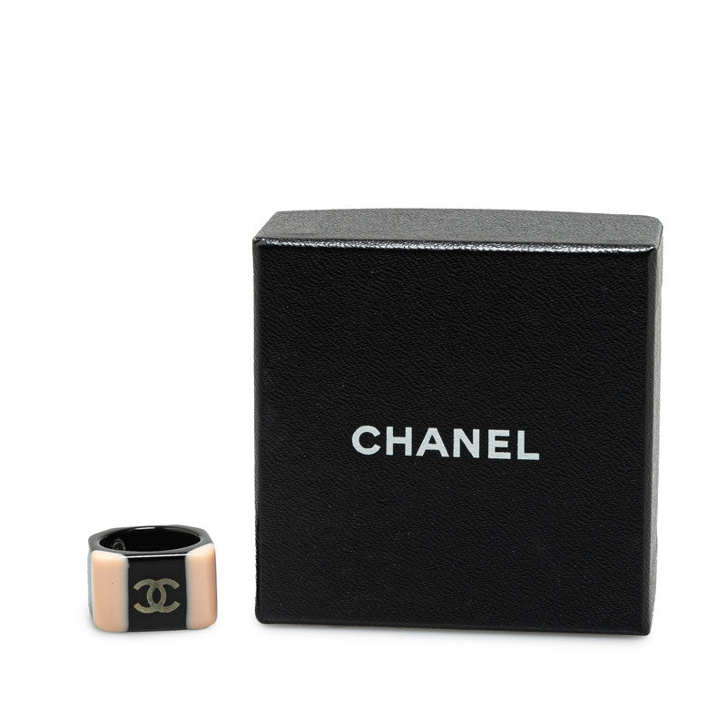 Chanel Coco Mark Square Ring Plastic