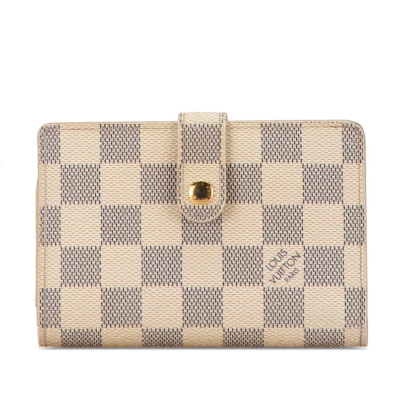 Louis Vuitton Damier Azur Bifold Wallet N61676 in Very Good Condition